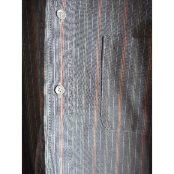 Stafford wrinkle free Cotton blend Striped Shirt - Picture 5 of 7